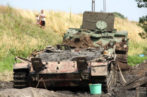 Galeria z wydobycia działa samobieżnego Stug IV