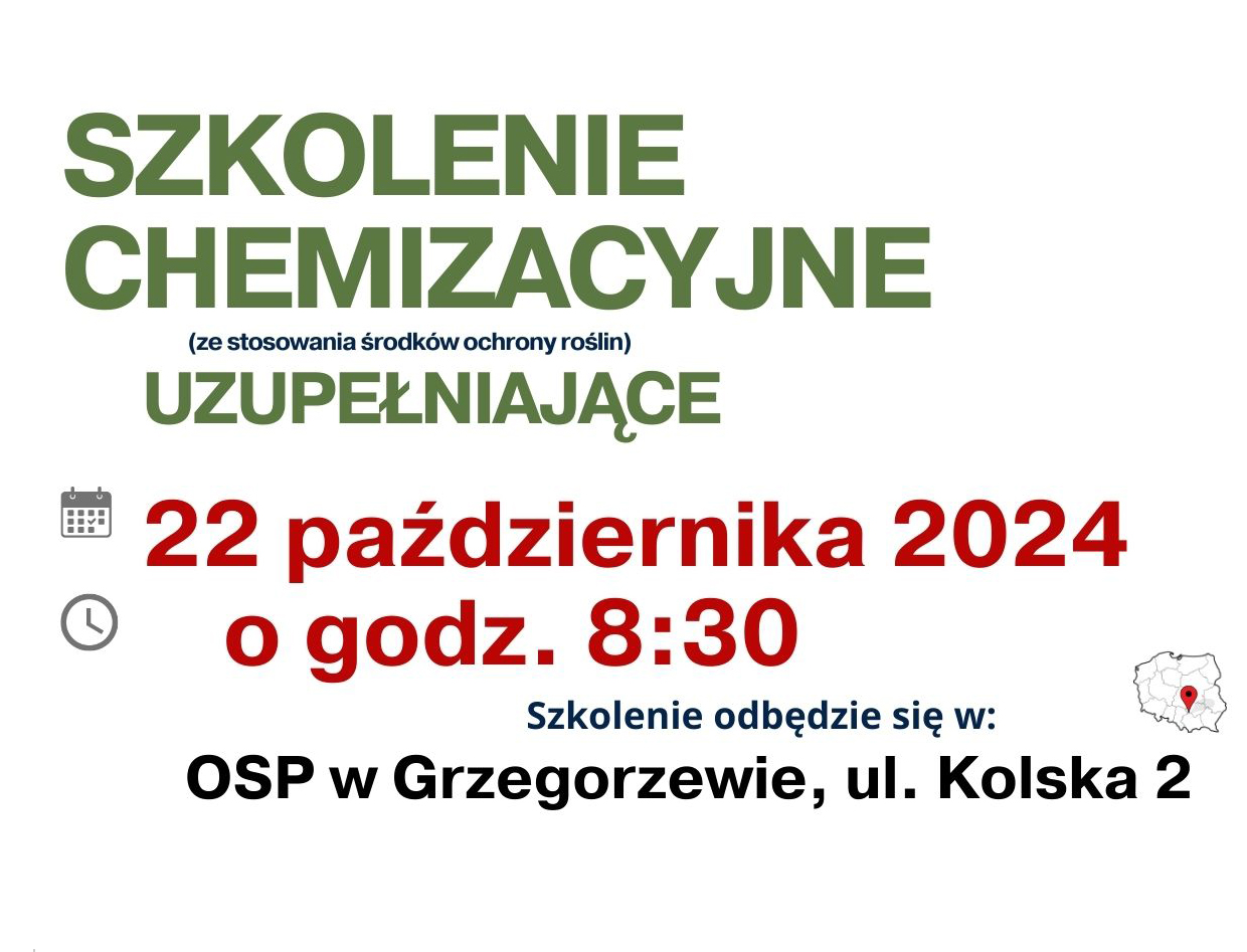 Szkolenie w zakresie stosowania środków ochrony roślin